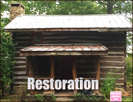 Historic Log Cabin Restoration  Spindale, North Carolina